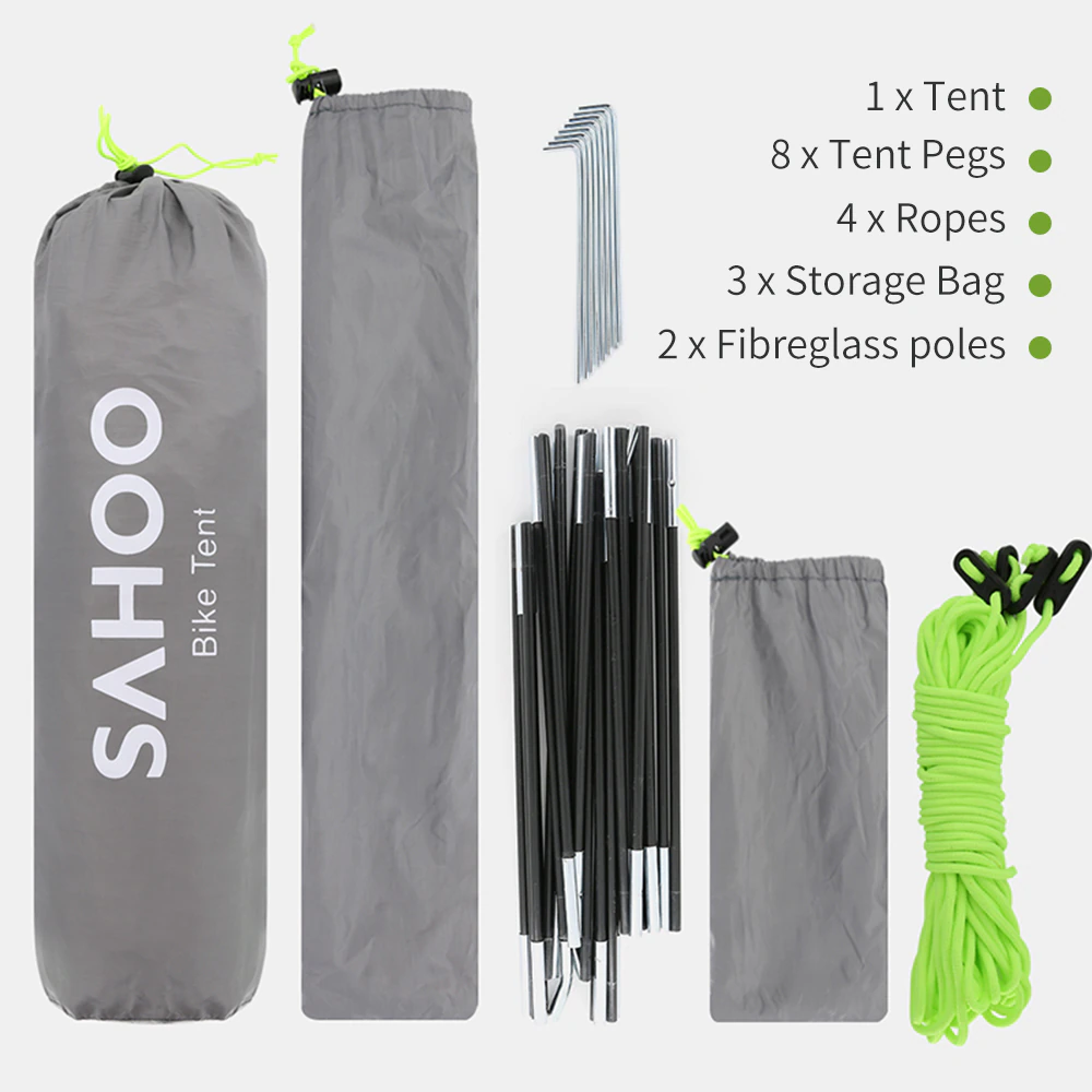 Cheap Goat Tents SAHOO Bike Tent Waterproof Outdoor Bicycle Storage Shed Silver Coated Bike Shelter Space Saving Bicycle Tool Storage Cover   